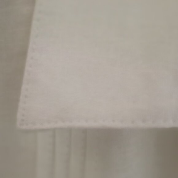 'SADDLEBRED' White Short sleeve Shirt Size XLT Linen blend NWT - Picture 13 of 14